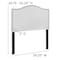 Flash Furniture Headboard, Twin Size, White Fabric HG-HB1707-T-W-GG - alternate 6